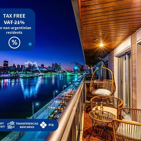 Family Apartment With Puente De La Mujer View In Puerto Madero-2